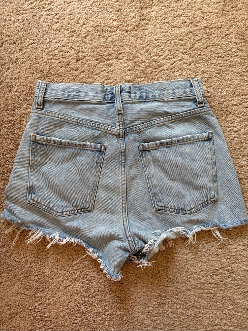 Agolde light wash Mila high rise shorts - Picture 2 of 3